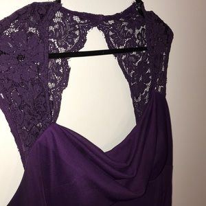 Elegant Purple full length dress